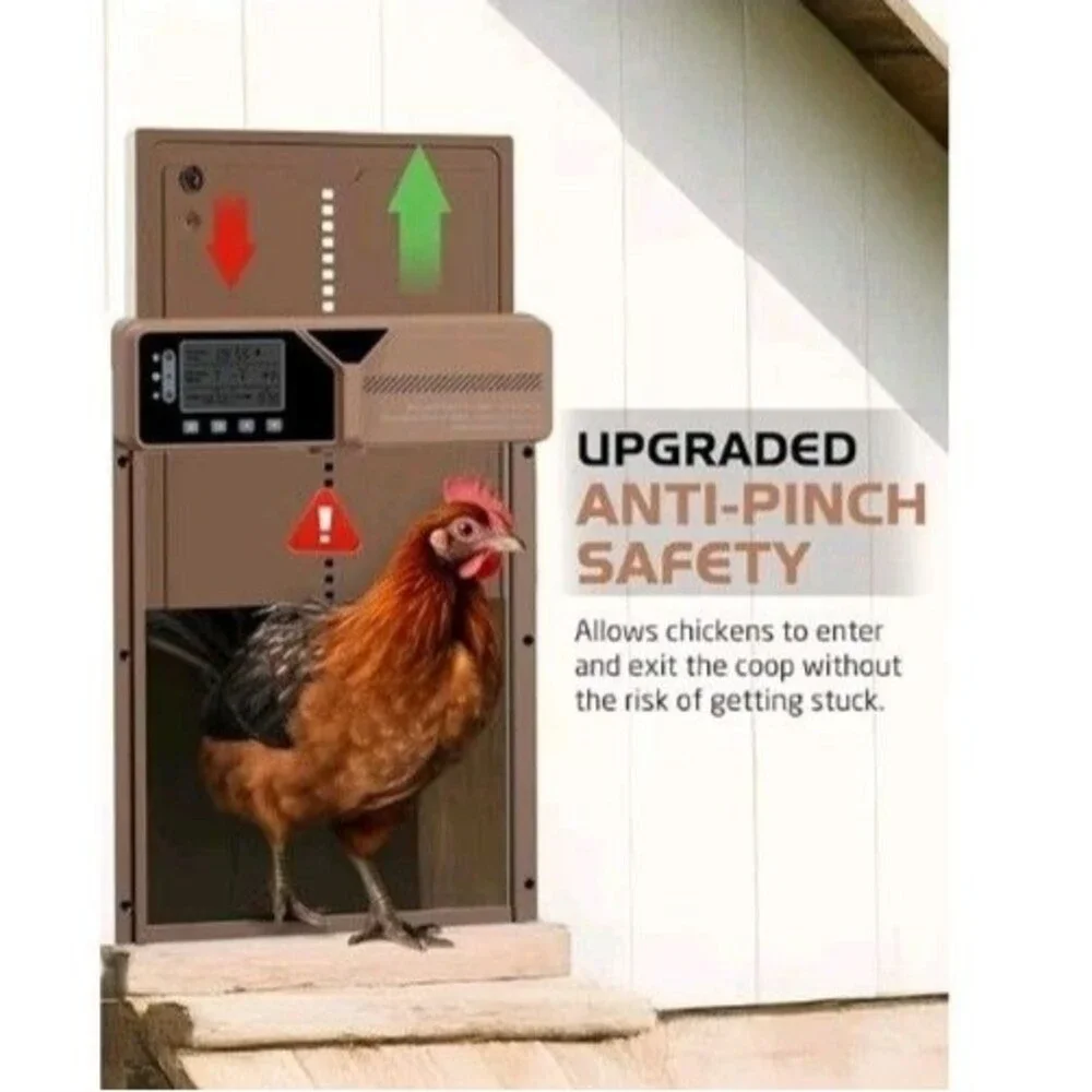 Solar Automatic Chicken Coop Door Timer Remote Control – New – Ships from USA